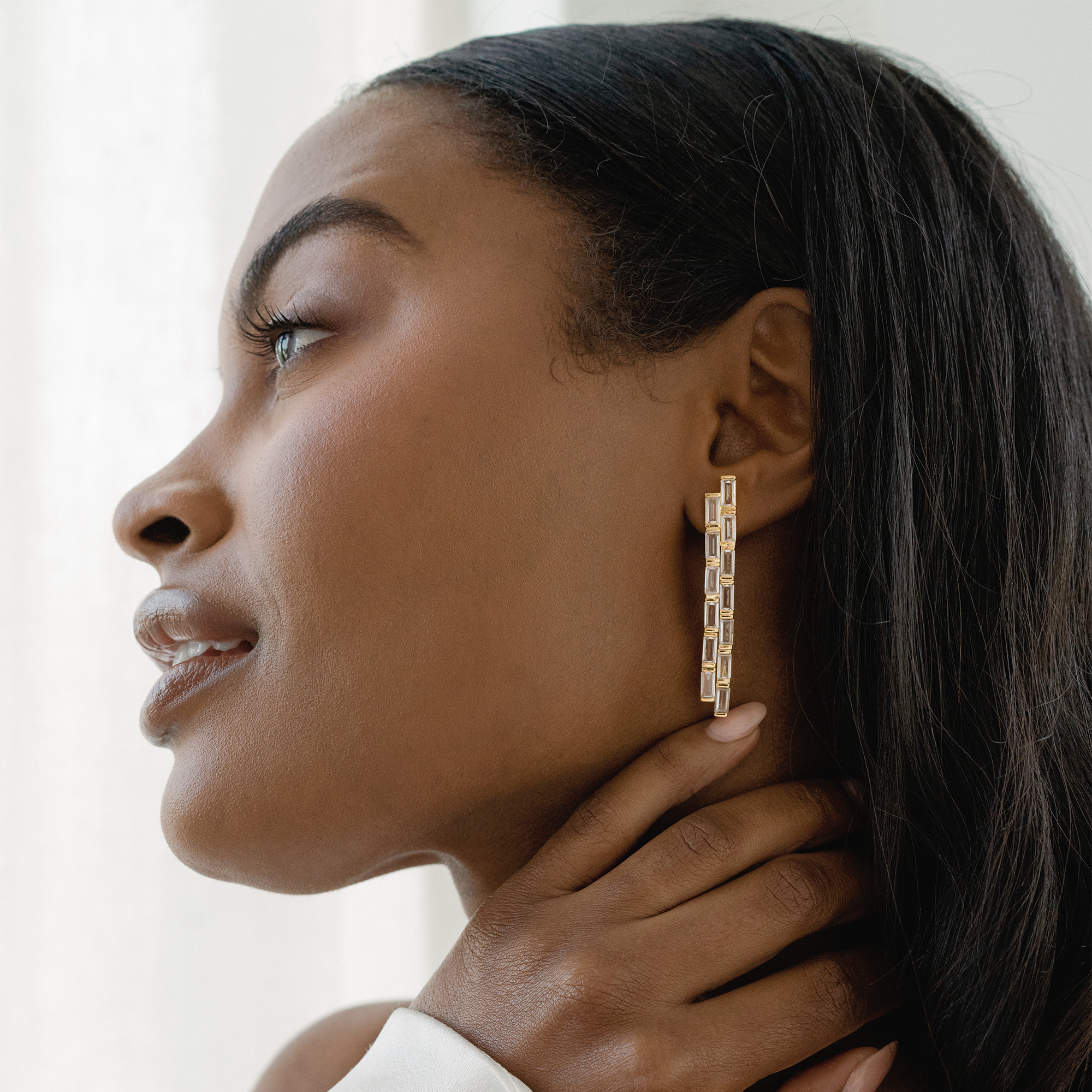 Alana Statement Earrings: Gold plate