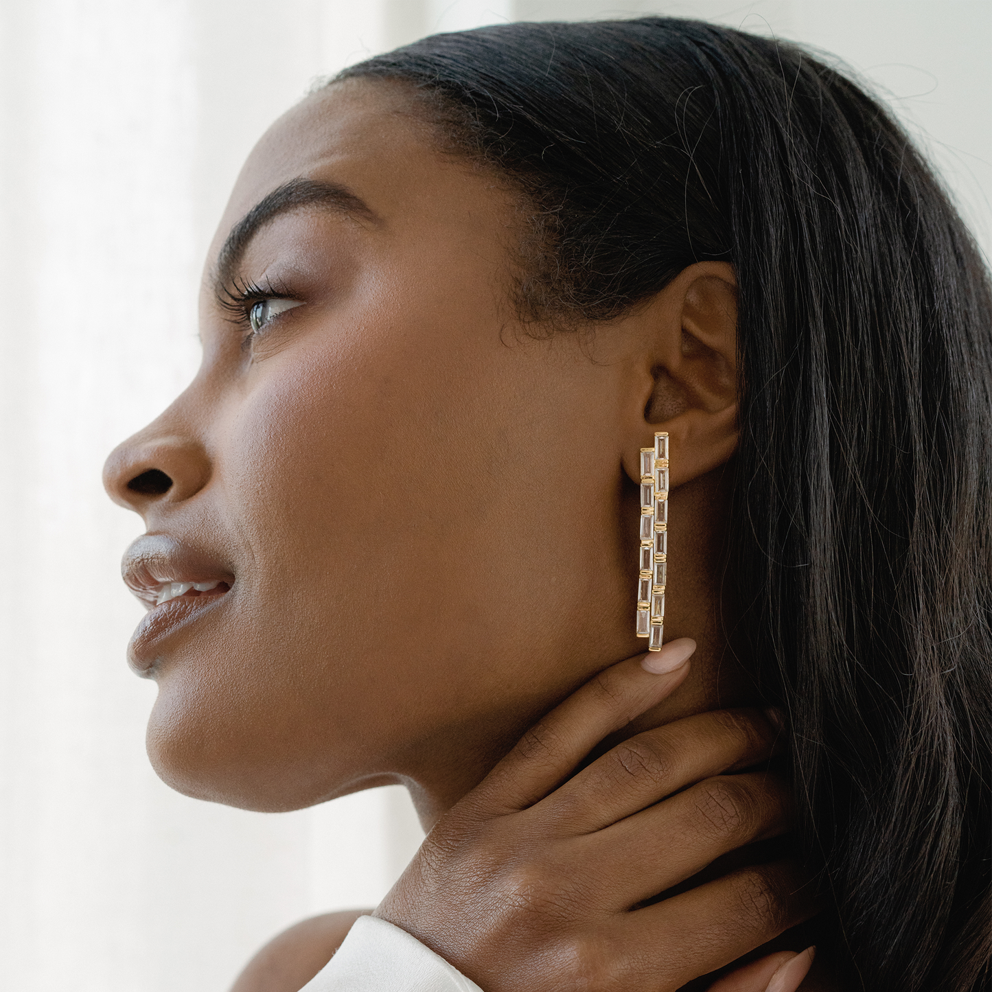 Alana Statement Earrings: Gold plate
