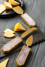 Load image into Gallery viewer, Brittany Rose Quartz Cheese Knives, Set of 3