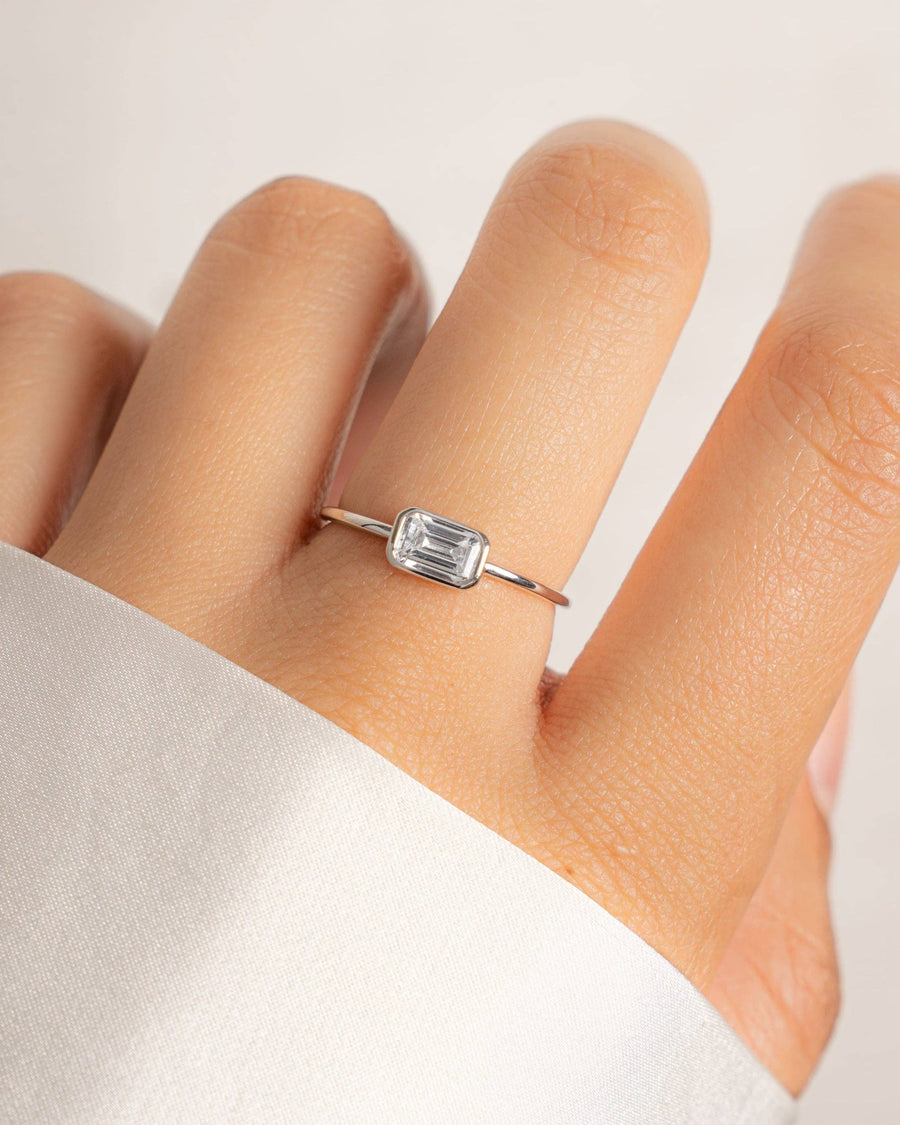 Baguette Bezel Ring: Gold / 7