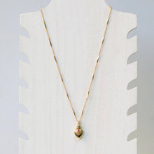 Load image into Gallery viewer, Gold Plated Vintage Potion Elixer Charm Necklace: Clear Crystal
