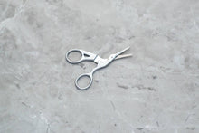 Load image into Gallery viewer, Gold-Tone or Silver Crane Scissors 3.5": Gold