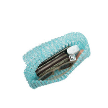 Load image into Gallery viewer, Sherry Small Beaded Top Handle Bag in Orchid