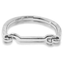 Load image into Gallery viewer, Horsebit Bangle: Silver