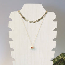 Load image into Gallery viewer, Pomegranate Charm Necklace: 14kt Gold Fill or Strling Silver: Gold - Persephone