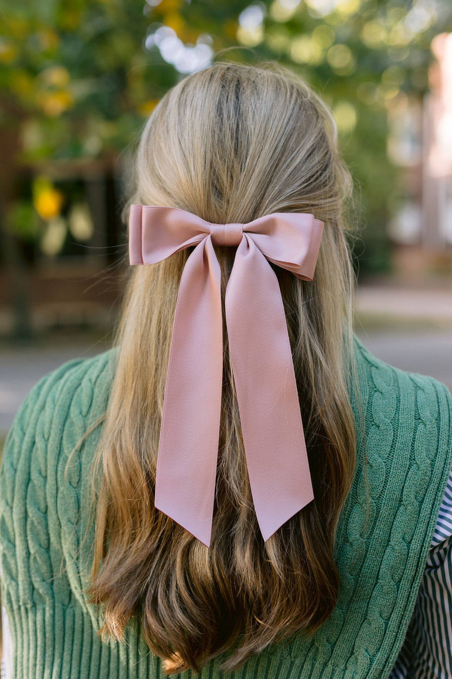 Oversized Matte Satin Hair Bow Barrette | Stella Bow OS: Hazelnut
