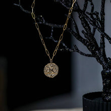 Load image into Gallery viewer, Gold Filled Witch's Talisman Necklace - Triple Moon Charm