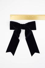 Load image into Gallery viewer, Large Velvet Hair Bow Barrette for Women | Bailee Bow: Wine