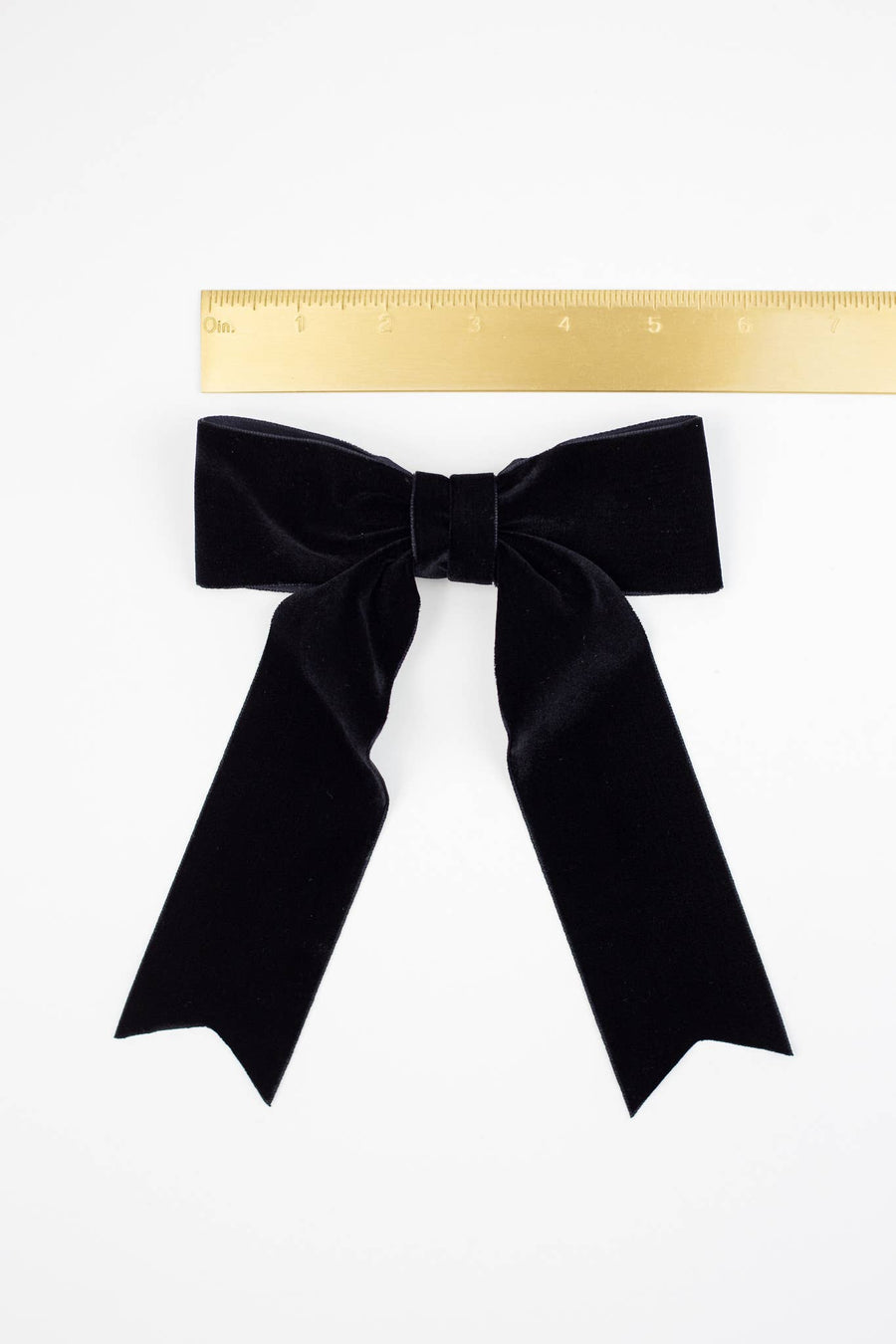 Large Velvet Hair Bow Barrette for Women | Bailee Bow: Moss
