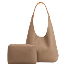Load image into Gallery viewer, Kenya Taupe Recycled Vegan Shoulder Bag