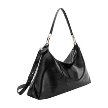 Load image into Gallery viewer, Charlie Black Recycled Vegan Shoulder Bag