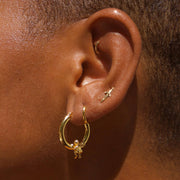 Cherub Hoops: Yellow Gold