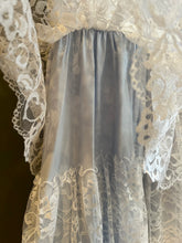 Load image into Gallery viewer, Janet - Tiered Lace 1970's Dress, 34" Bust, 26" Waist