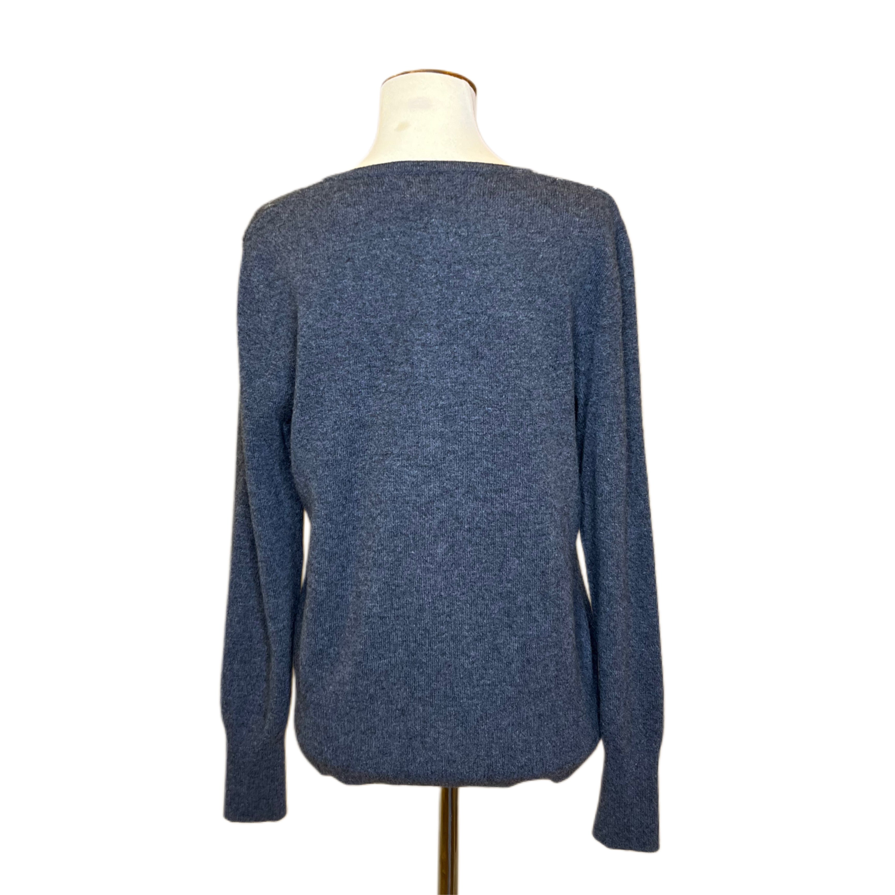Argyle Cashmere Cardigan, 1990s, 42” Bust