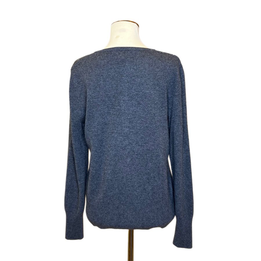 Argyle Cashmere Cardigan, 1990s, 42” Bust