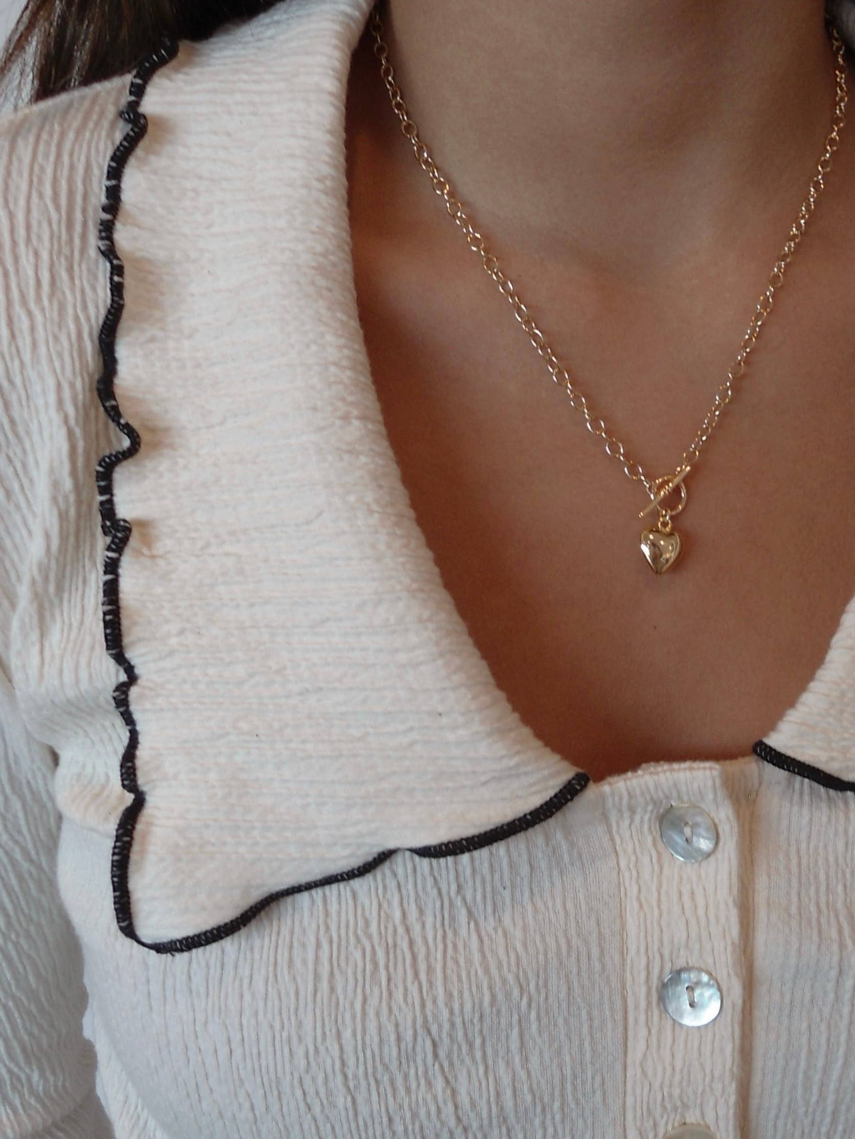 Puff Heart Necklace