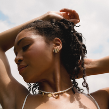 Load image into Gallery viewer, Mari Statement Studs: Silver