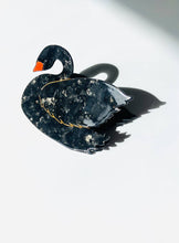 Load image into Gallery viewer, Hand-painted Swan Bird Claw Hair Clip | Eco-Friendly: White