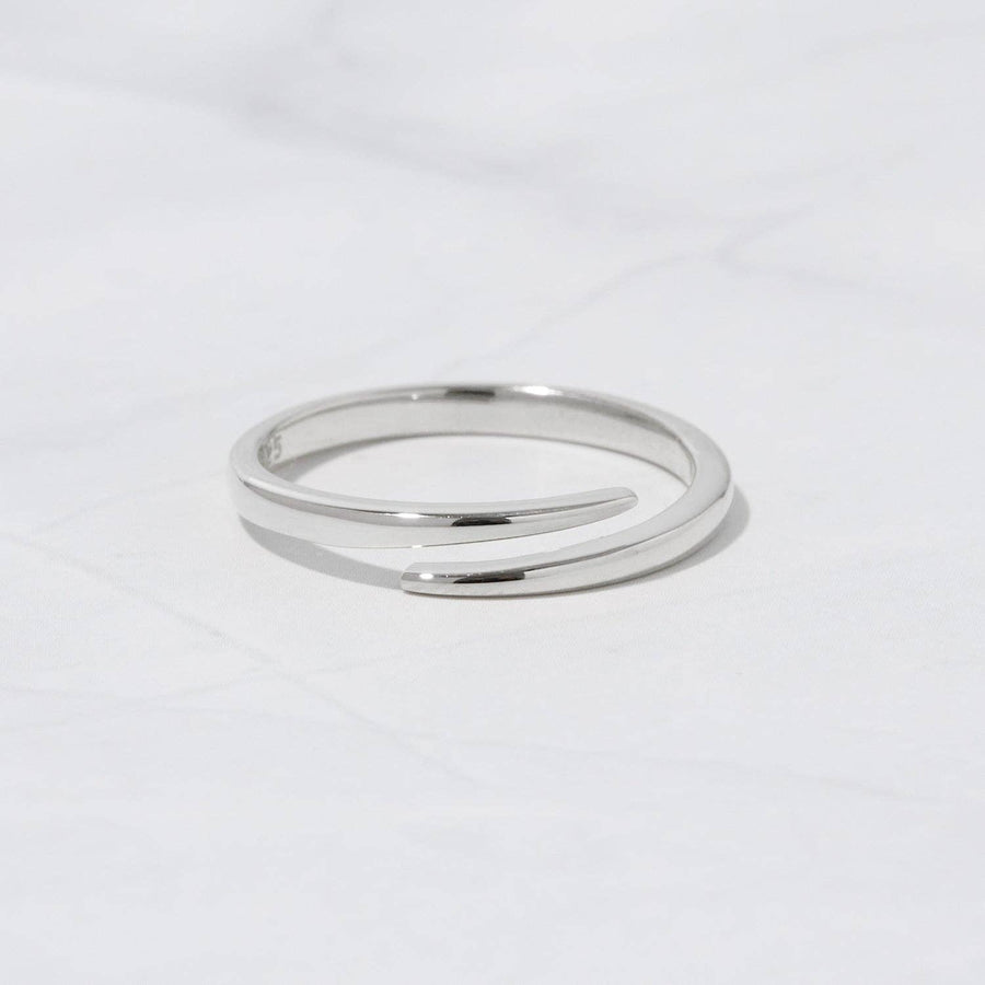 Open Spiral Ring: Gold / 7