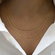 Milla Chain Necklace: Gold / 18" + 3" ext.