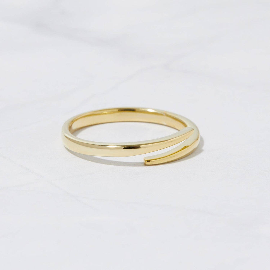 Open Spiral Ring: Gold / 7