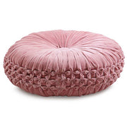 Velvet Round Handmade Pillow - Blush Pink - 16 Inch