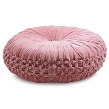 Load image into Gallery viewer, Velvet Round Handmade Pillow - Blush Pink - 16 Inch