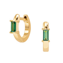 Load image into Gallery viewer, Archie Hoops: White Topaz