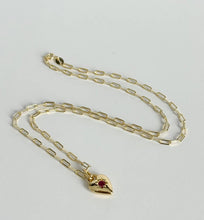 Load image into Gallery viewer, Crimson Love Necklace : Gold Filled