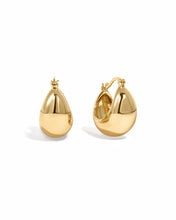 Load image into Gallery viewer, Chunky Basket Tube Hoops: Gold