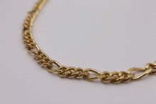 Load image into Gallery viewer, Send Me An Angel. Gold Figaro Necklace