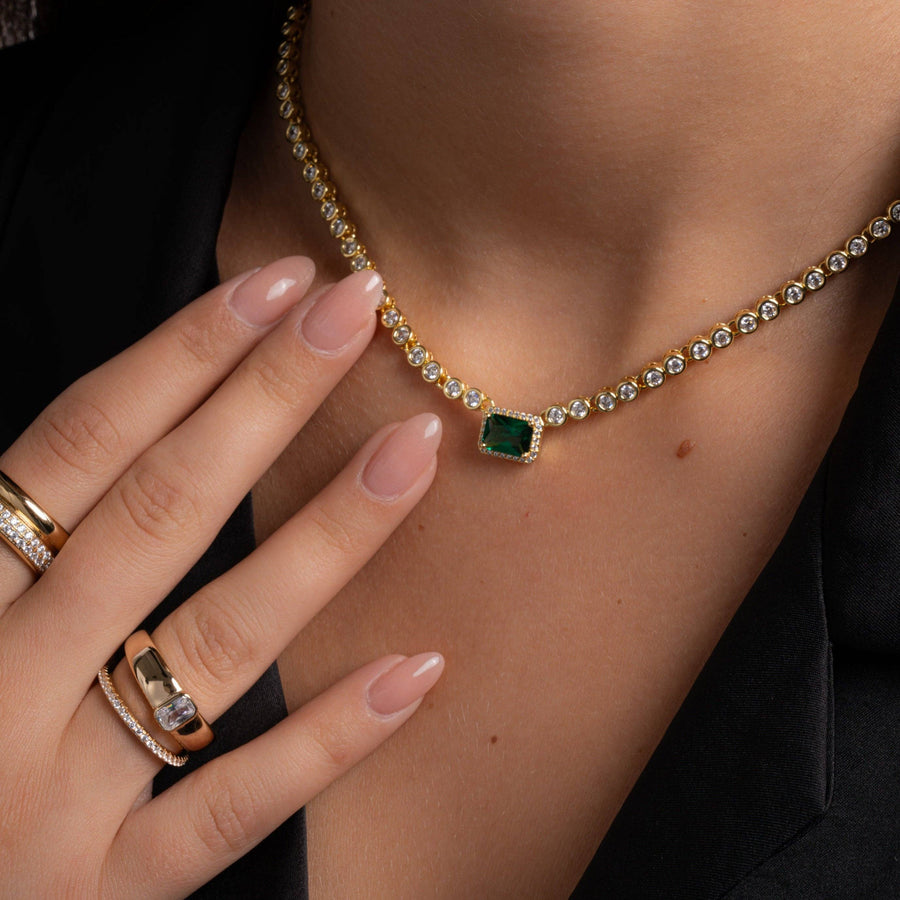 Baguette Dome Ring: Gold / 6