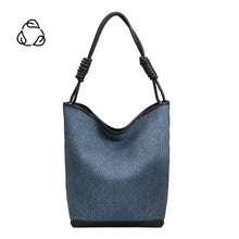 Load image into Gallery viewer, Adeline Denim Black Large Tote Bag