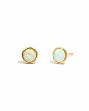 Load image into Gallery viewer, Large Opal Studs: Gold