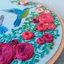 Load image into Gallery viewer, Summer Hummingbird Embroidery Kit