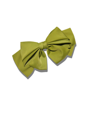 Handmade Satin Bow Hair Clip | Holiday Accessories: Red