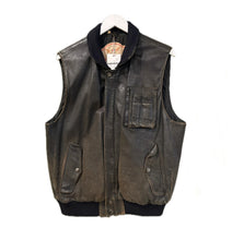 Load image into Gallery viewer, John B - Vintage Old Flight Wear Leather Vest, 44" Chest