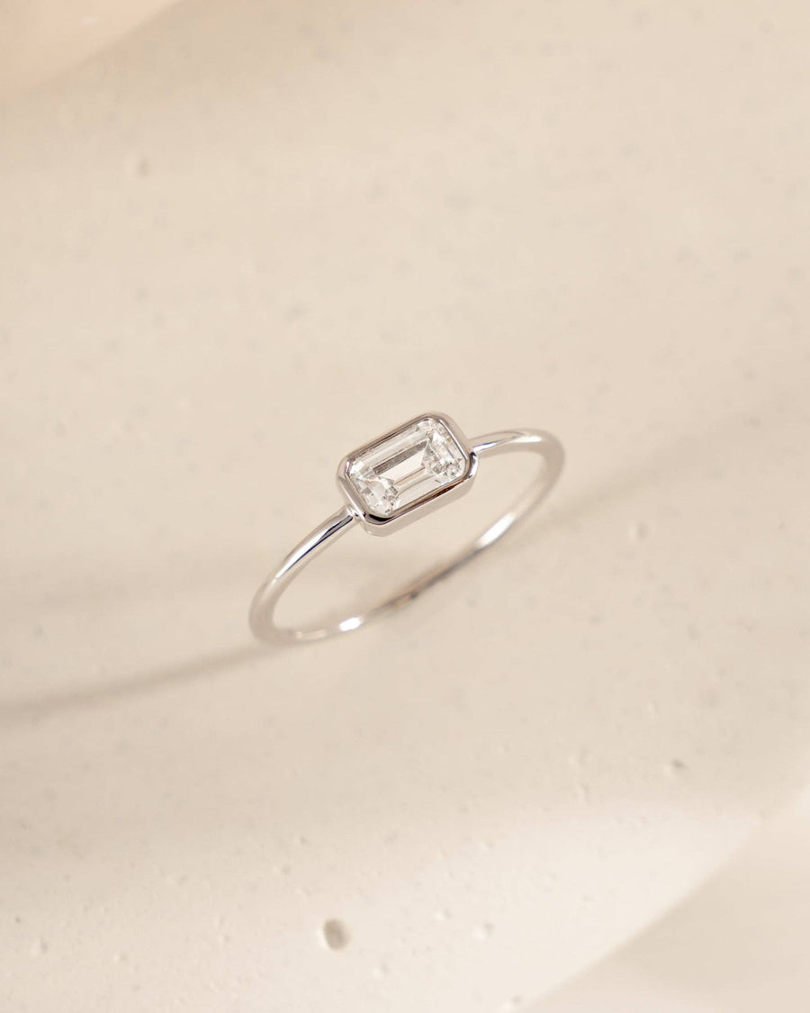 Baguette Bezel Ring: Gold / 7