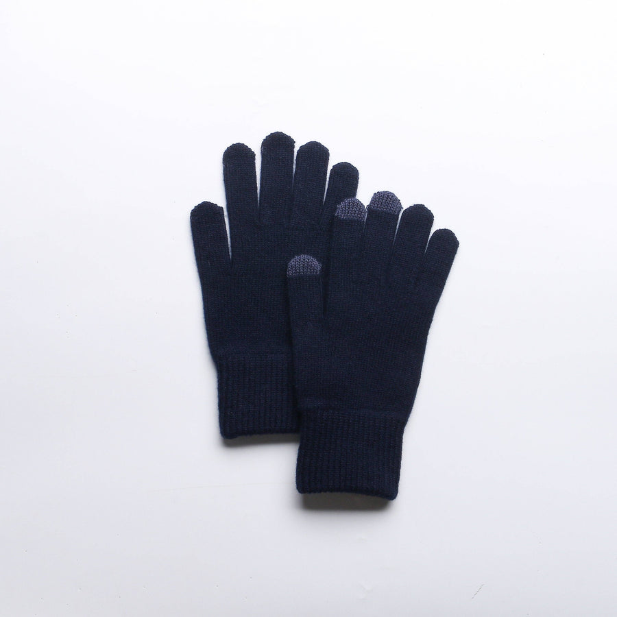 Touchscreen Gloves in Merino Wool: Pink