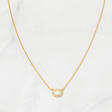 Load image into Gallery viewer, Opal Halo Necklace: Silver