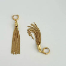 Load image into Gallery viewer, Little Fringe Huggie Hoop Earrings