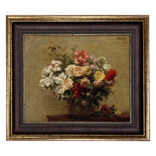 Load image into Gallery viewer, Summer Flowers Framed Oil Painting Print on Canvas: 8" x 10"
