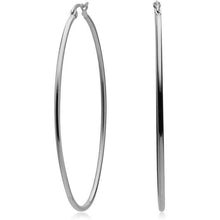 Load image into Gallery viewer, Hula Oval Hoops: Silver