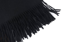 Load image into Gallery viewer, Oversized Cashmere Scarf: Black