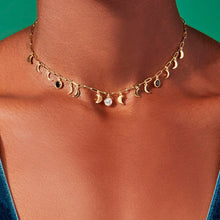 Load image into Gallery viewer, Moon Phase Necklace: 18K Gold Plated