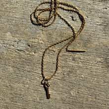 Load image into Gallery viewer, Key to My Heart Necklace: 20" Adjustable Chain