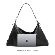 Load image into Gallery viewer, Charlie Black Recycled Vegan Shoulder Bag
