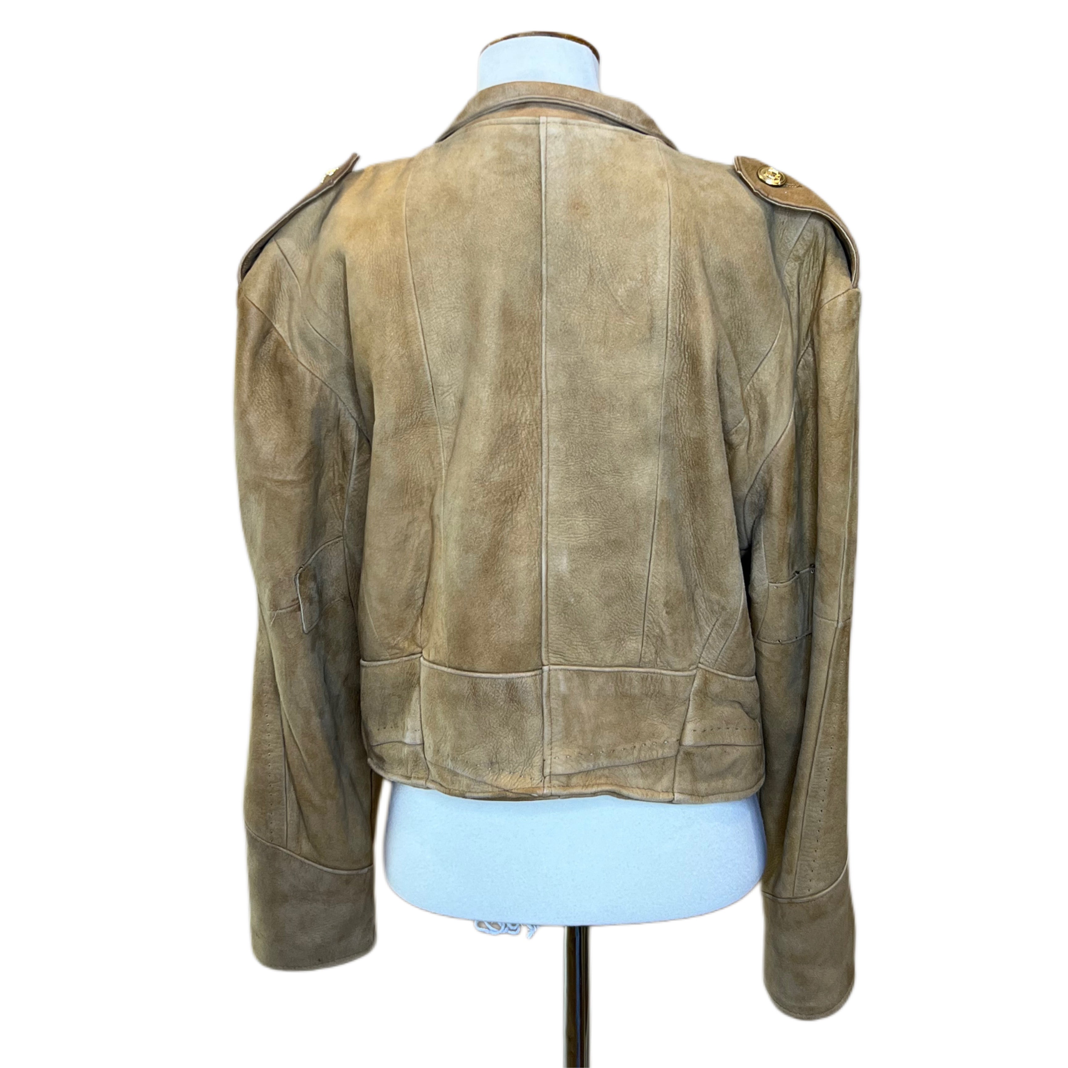 Suede Tan Jacket, 2000’s, 38” Bust, as is