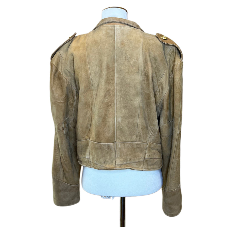 Suede Tan Jacket, 2000’s, 38” Bust, as is