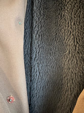 Load image into Gallery viewer, Janet - 1970's Brown Trench w/ Lamb trim &amp; MK belt, 38" Bust, As is